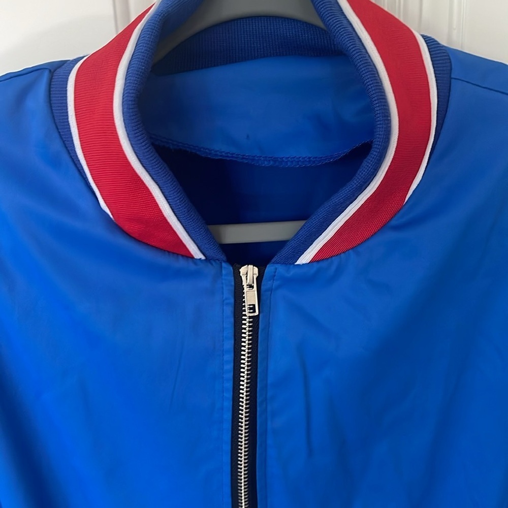 SHEIN blue lightweight varsity jacket windbreaker size 3XL - Picture 3 of 13